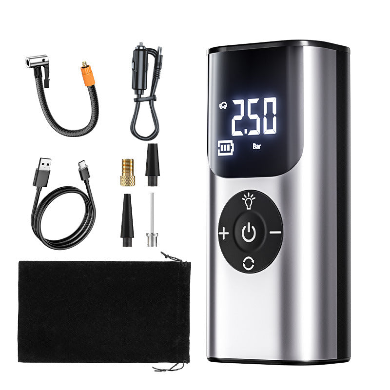 Portable Tire Inflator – 80W Wireless Air Pump