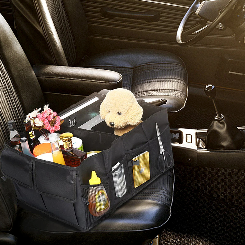 Foldable Trunk Cargo Organizer – 40L Heavy-Duty