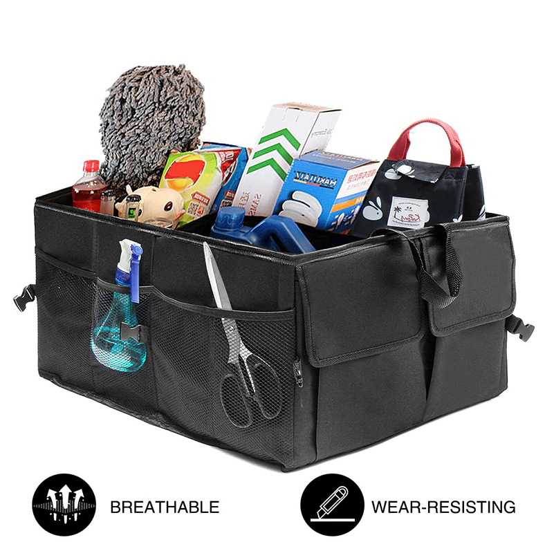 Foldable Trunk Cargo Organizer – 40L Heavy-Duty