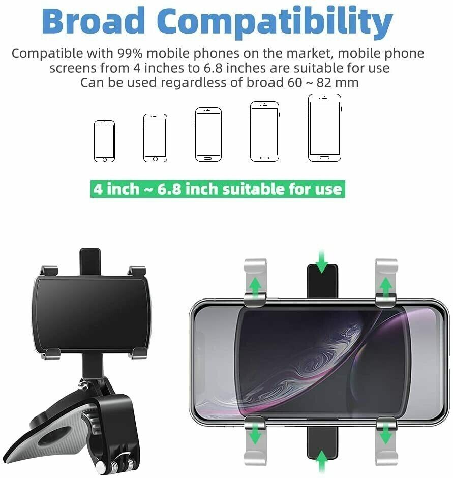 Universal Car Phone Mount – Dashboard Clamp Holder