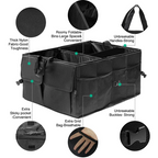 Foldable Trunk Cargo Organizer – 40L Heavy-Duty