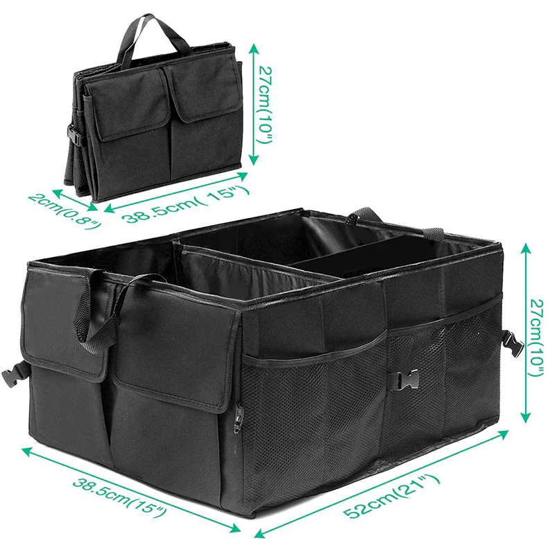 Foldable Trunk Cargo Organizer – 40L Heavy-Duty