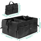 Foldable Trunk Cargo Organizer – 40L Heavy-Duty