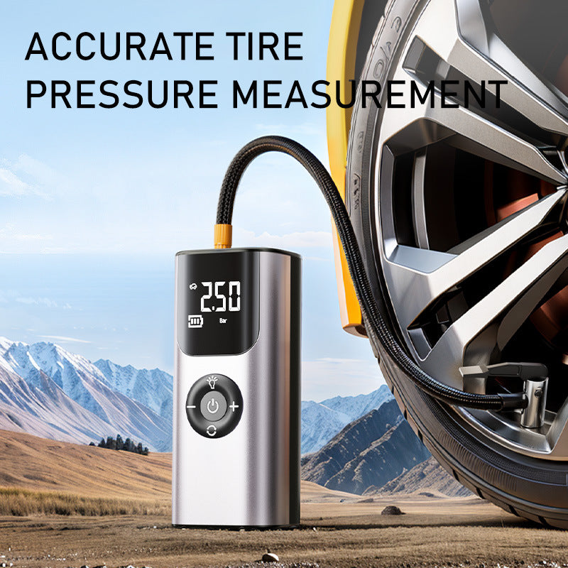 Portable Tire Inflator – 80W Wireless Air Pump