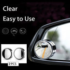 Adjustable Blind Spot Mirrors – 2-Piece Set