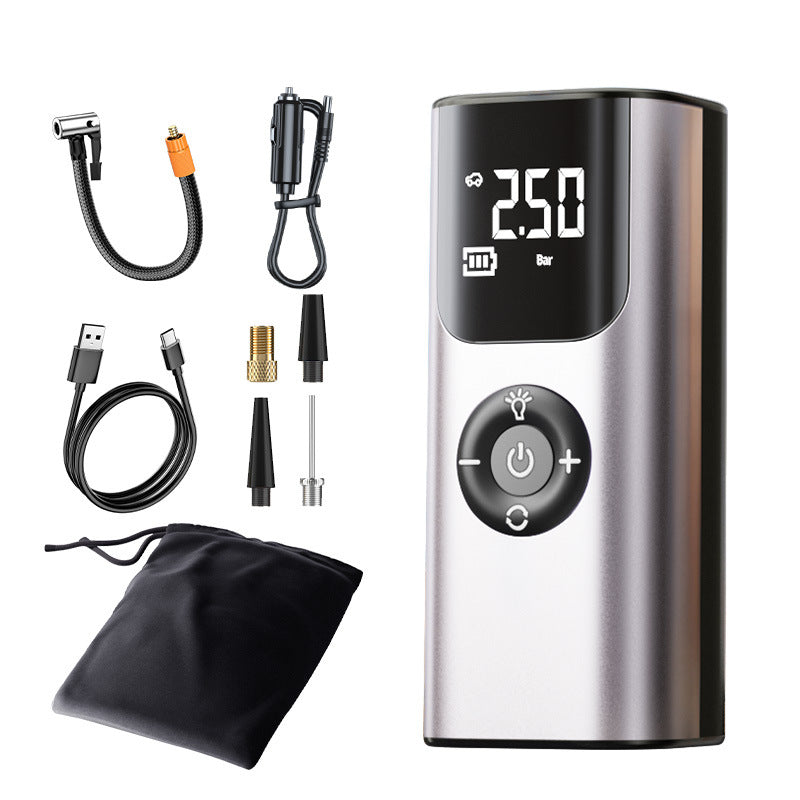 Portable Tire Inflator – 80W Wireless Air Pump