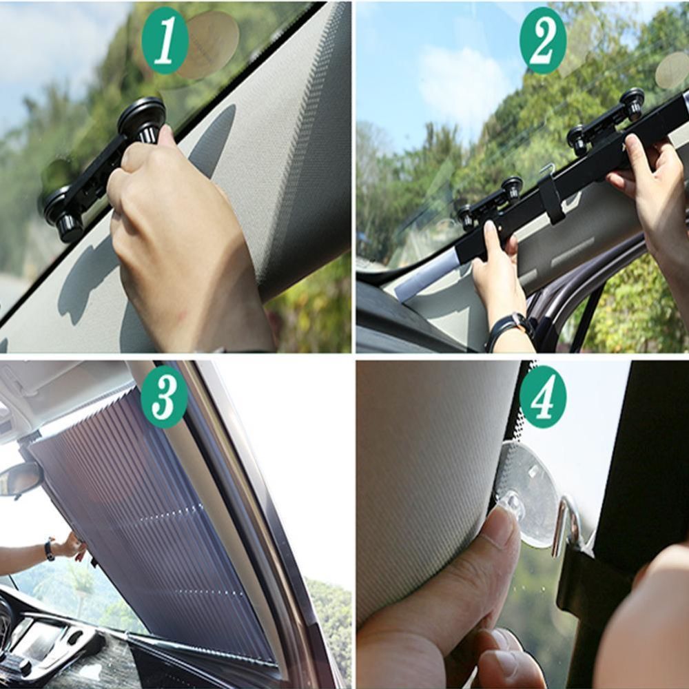Retractable Windshield Sunshade – UV Protection