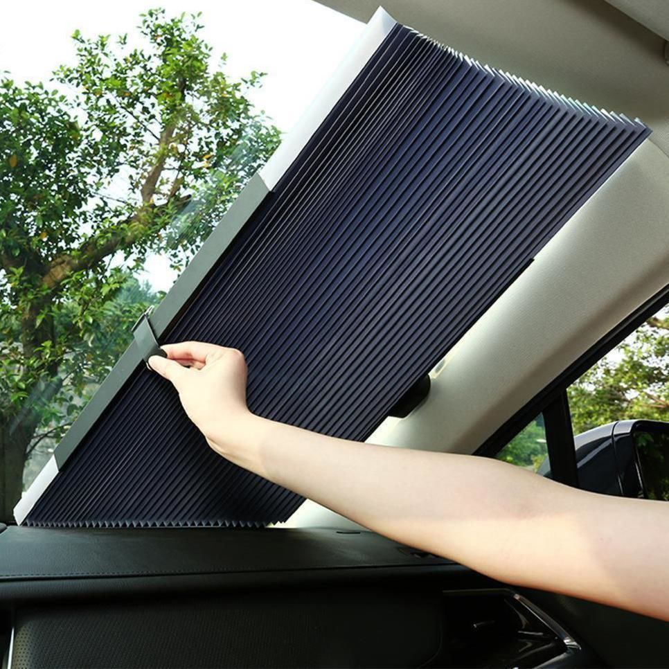 Retractable Windshield Sunshade – UV Protection