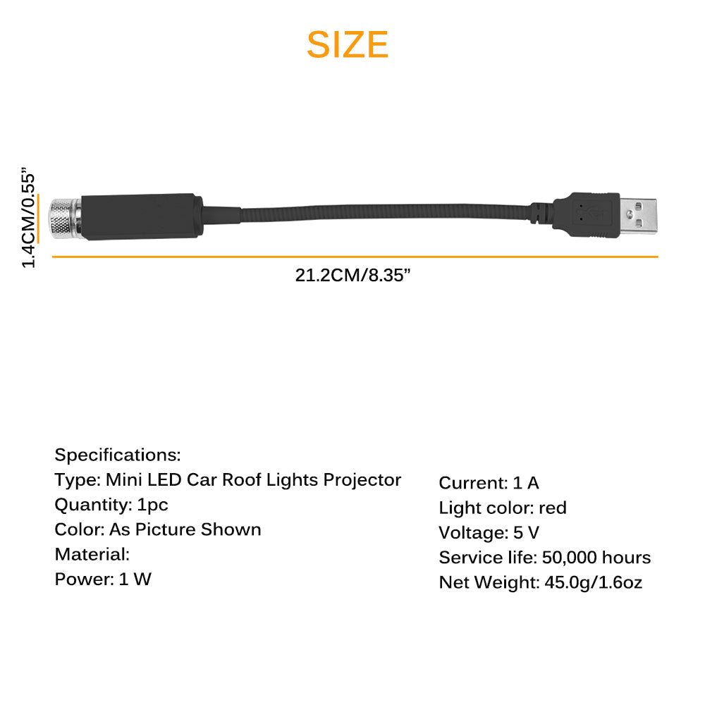 Starry Sky Car Roof Light Projector