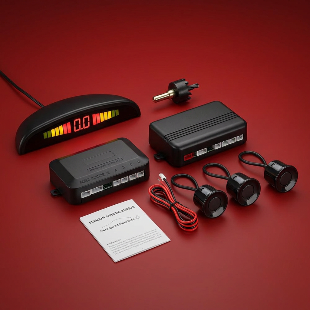 LED Parking Sensor System – 4 Ultrasonic Sensors
