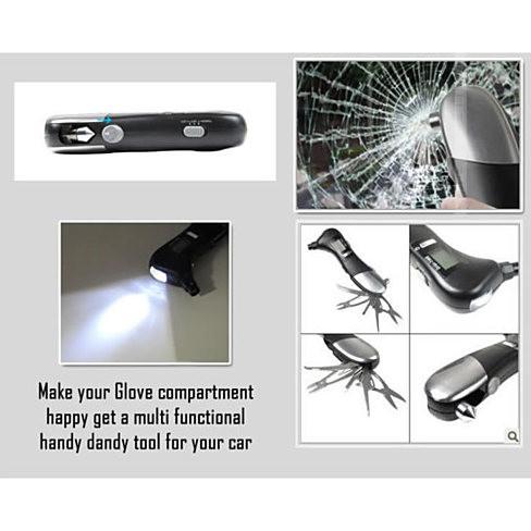 Digital Tire Gauge & Emergency Multi-Tool